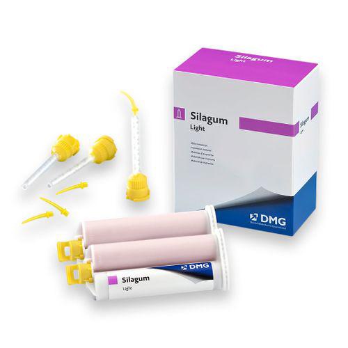 Silagum Light Am Refil 2 Cartuchos De 50Ml + 12 Pontas Amarela + 12 Intra Oral Dmg