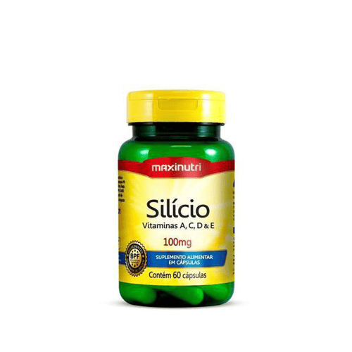 Silício + Vit. A/C/D/E 100Mg 60 Cápsulas Maxinutri