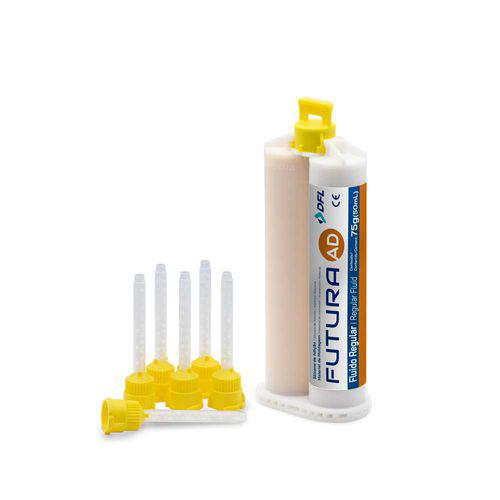 Imagem do produto Silicone De Adição Futura Ad Fluído Regular 75G Base + Catalisador + Pontas Nova Dfl