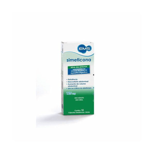 Imagem do produto Simeticona - 125Mg 10 Cápsulas Gelatinosas Ems Genérico