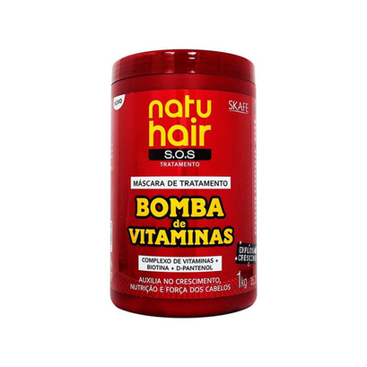 Skafe Natu Hair Mascara De Tratamento Bomba De Vitaminas 1Kg Un