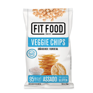 Imagem do produto Snack Fit Food Veggie Chips Grão De Bico, Flor De Sal 40G