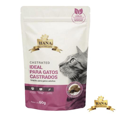 Snacks Hana Healthy Life Castrated P/ Gatos Adultos 60G