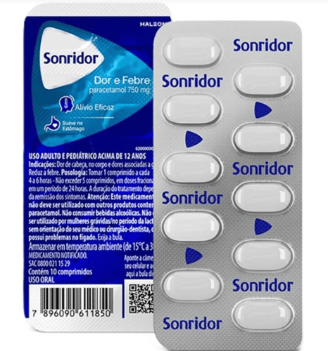 Sonridor Dor E Febre 750 Mg - 10 Comprimidos