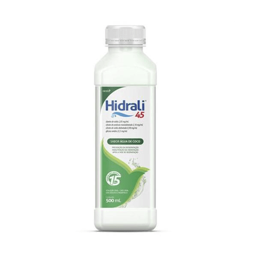 Imagem do produto Soro De Reidratação Hidrali 45 Sabor Água De Coco 500Ml