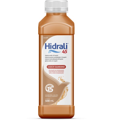 Imagem do produto Soro De Reidratação Hidrali 45 Sabor Guaraná 500Ml