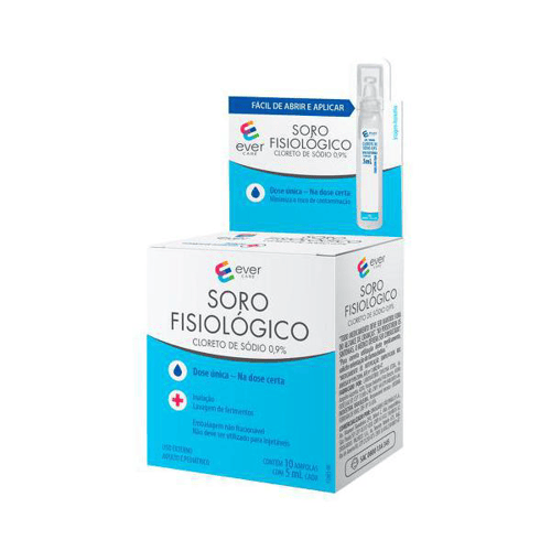 Imagem do produto Soro Fisiológico Ampola Ever Care 5Ml