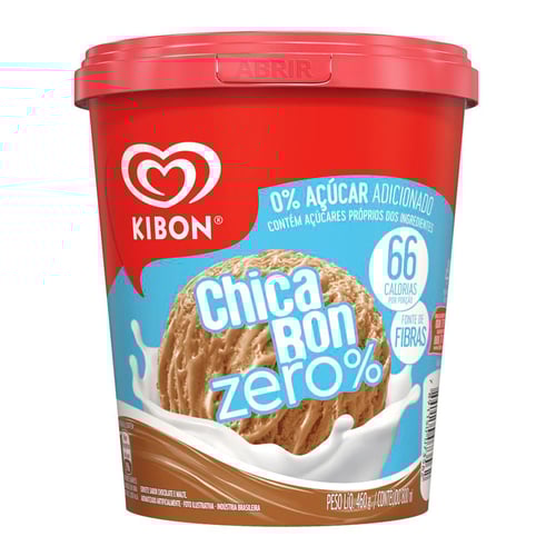 Imagem do produto Sorvete Kibon Chicabon Zero Açúcar 800Ml