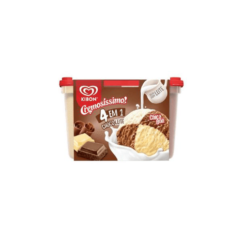 Imagem do produto Sorvete Kibon Cremosissimo 4 Em 1 Chocoleite 2L