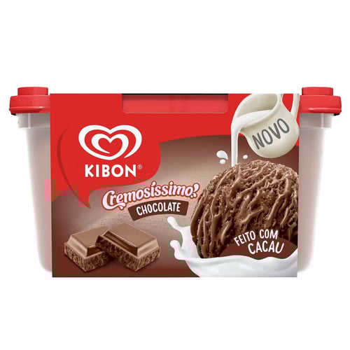 Imagem do produto Sorvete Kibon Cremosíssimo Chocolate 1,5 Litro