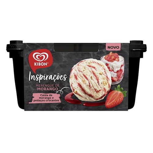 Imagem do produto Sorvete Kibon Inspirações Merengue De Morango 1,3 Litro