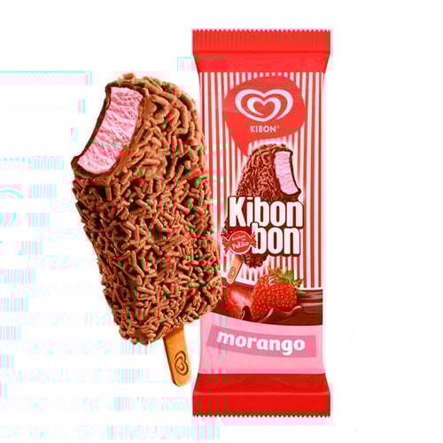 Imagem do produto Sorvete Kibon Kibonbon Morango 77Ml