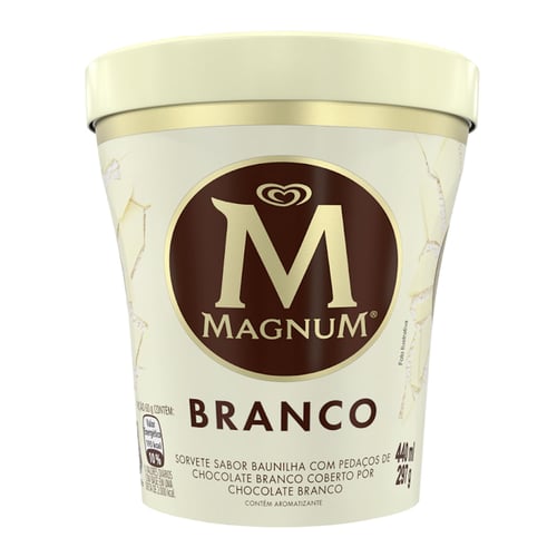 Imagem do produto Sorvete Kibon Magnum Branco 440Ml