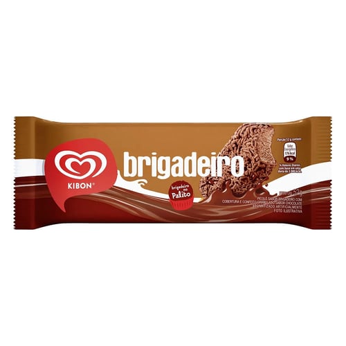 Imagem do produto Sorvete Kibon Palito Brigadeiro 52G