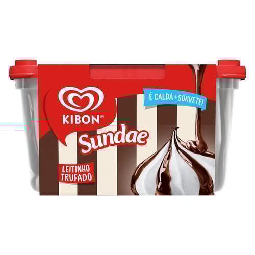 Imagem do produto Sorvete Kibon Sundae De Leite Trufado 1,4 Litro