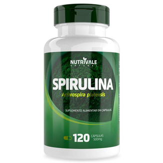 Imagem do produto Spirulina 500Mg 120 Cápsulas Nutrivale