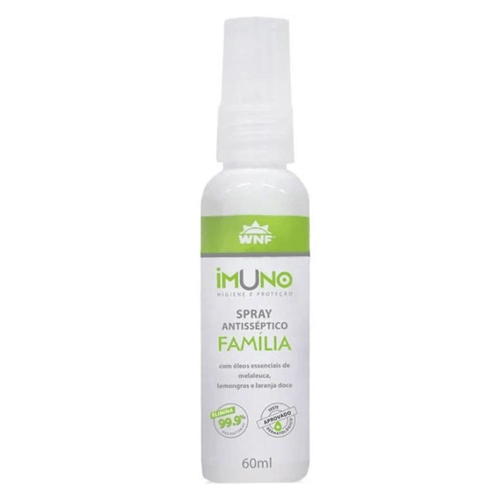Imagem do produto Spray Antisséptico Natural Família Com Álcool 70% Imuno Wnf