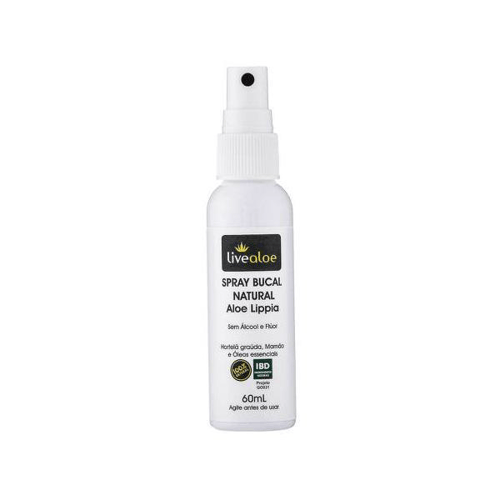 Imagem do produto Spray Bucal Natural De Aloe E Lippia 60Ml Livealoe Use Orgnico