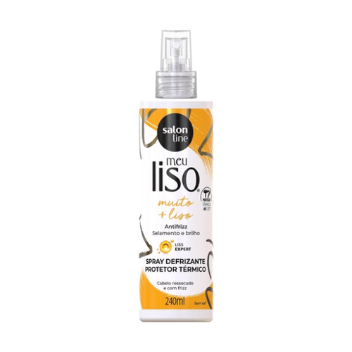 Spray Defrizante Salon Line Meu Liso Protetor Térmico Muito + Liso 240Ml