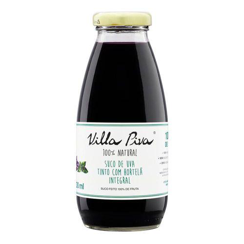 Suco Integral Villa Piva Uva Tinto Com Hortelã 300Ml