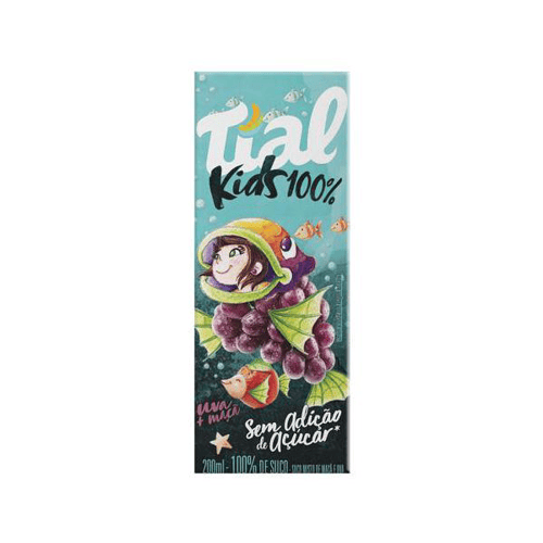 Imagem do produto Suco Tial Kids 100% Uva + Maçã 200Ml