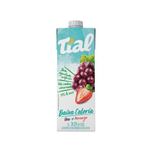 Imagem do produto Suco Tial Néctar Misto Uva E Morango De Baixa Caloria 1 Litro