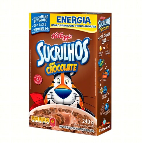 Imagem do produto Sucrilhos Kellogg's Cereal Sabor Chocolate 240G