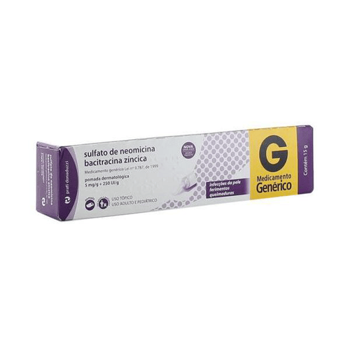 Sulfato De Neomicina + Bacitracina Zíncica Pomada 15G Prati-Donaduzzi Genérico - 15G Prat Prati Donaduzzi Genérico