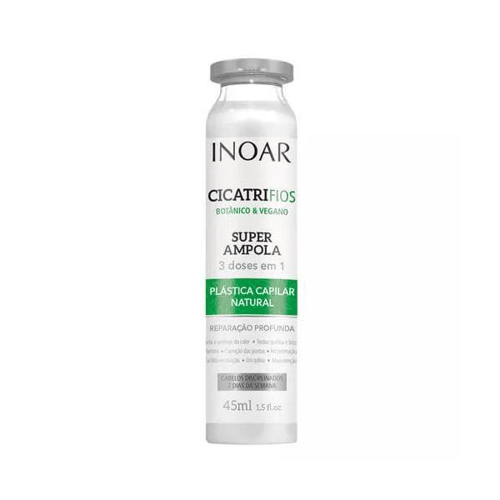 Super Ampola Inoar Cicatrifios Botnico & Vegano Plástica Capilar Natural 45Ml