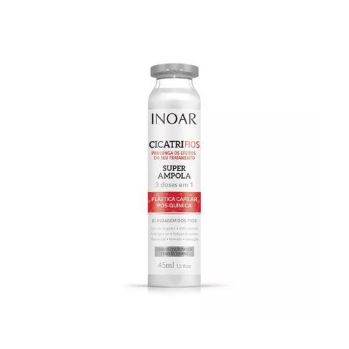 Super Ampola Inoar Cicatrifios Plástica Capilar Pósquímica 45Ml