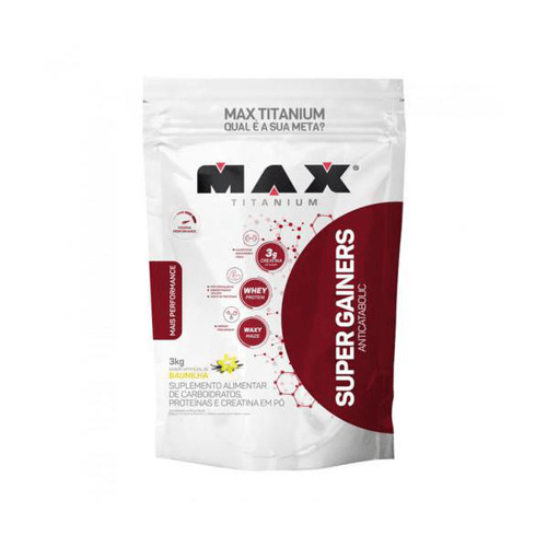 Super Gainers Max Titanium Refil Baunilha 3Kg