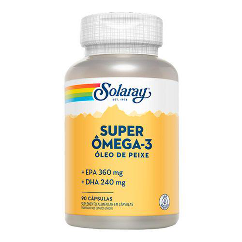 Imagem do produto Super Ômega 3 Óleo De Peixe Solaray Com 90 Cápsulas