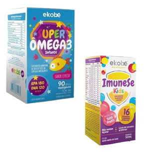 Imagem do produto Super Ômega 3 + Imunese Kids 16 Vitaminas Ekobé Kids Ekobe