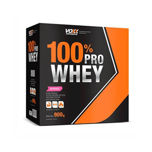 Suplemento 100% Pro Whey 900G Morango Cimed