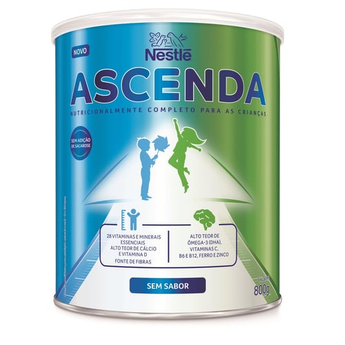 Imagem do produto Suplemento Alimentar Ascenda Sem Sabor Com 800G Nestlé