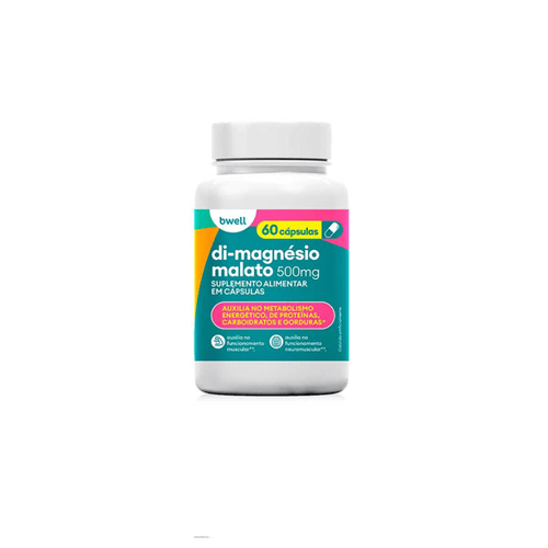 Imagem do produto Suplemento Alimentar Bwell Dimagnésio Malato 500Mg 60 Cápsulas 60 Cápsulas