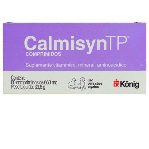 Imagem do produto Suplemento Alimentar Calmisyn Tp 660Mg C/ 60 Comp. Para Cães E Gatos König