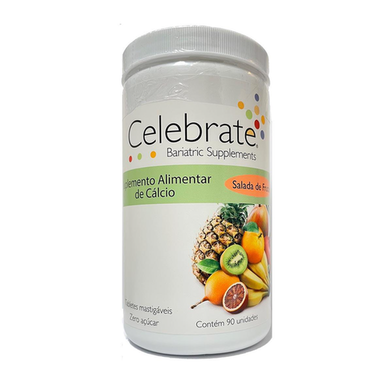 Imagem do produto Suplemento Alimentar De Cálcio Celebrate Salada De Frutas 90 Tabletes Mastigáveis 90 Tabletes Mastigáveis