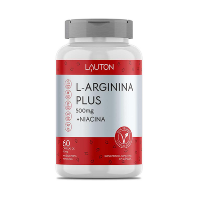 Imagem do produto Suplemento Alimentar Lauton L Arginina Plus 60 Cápsulas
