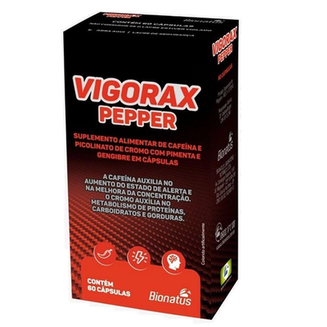 Imagem do produto Suplemento Alimentar Vigorax Pepper Bionatus Com 60 Cápsulas