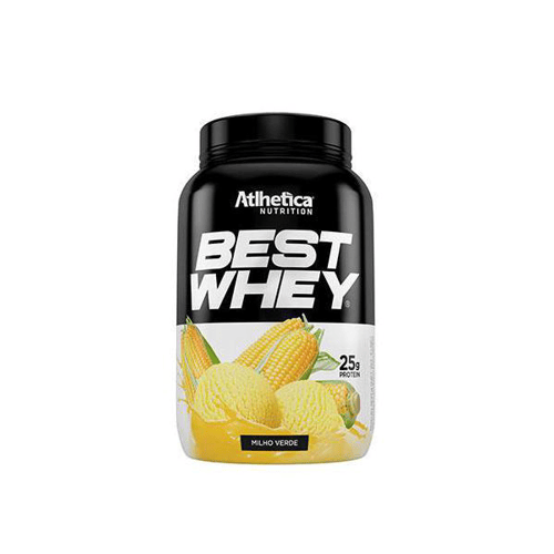 Imagem do produto Suplemento Best Whey Protein Atlhetica Nutrition Sabor Milho Verde Com 900G