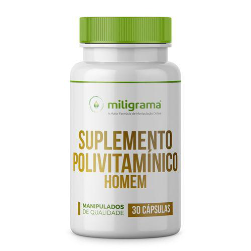 Suplemento Polivitamínico Homem De A A Zinco 30 Cápsulas
