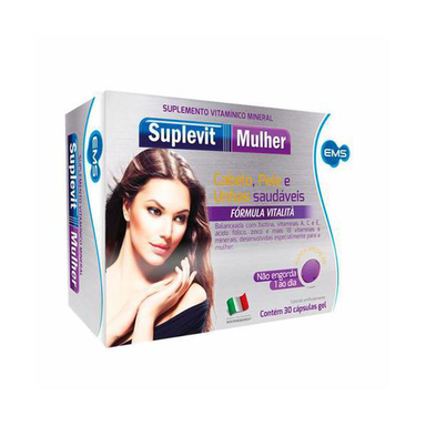 Suplevit Mulher Com 30 Cápsulas Gel Suplevit Mulher Com 30 Cápsulas Gel