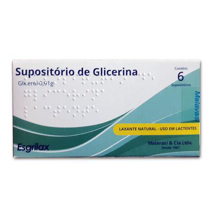 Imagem do produto Supositório De Glicerina 0,91G Esgrilax Lactentes 6 Unidades