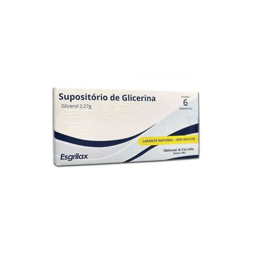 Imagem do produto Supositório De Glicerina 2,27G Esgrilax 6 Unidades