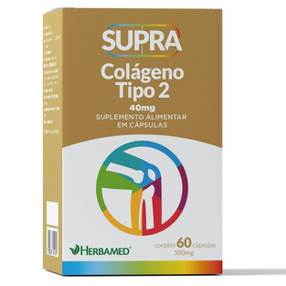 Supra Colágeno Tipo Ii 500Mg Herbamed 60 Cápsulas
