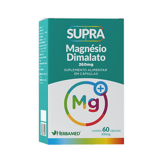 Imagem do produto Supra Magnésio Dimalato 260Mg Herbamed 60 Cápsulas