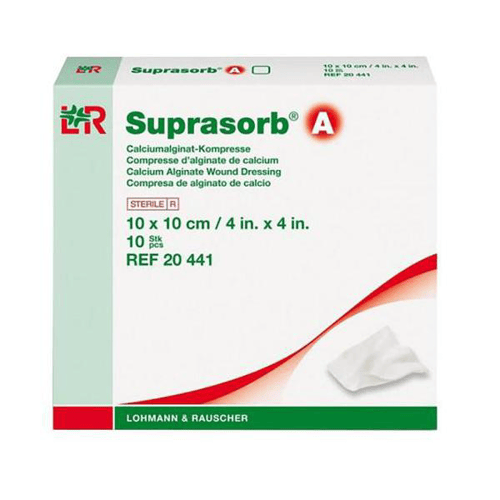 Imagem do produto Suprasorb A Curativo De Alginato Calcio Esteril 10X10 Cm 10 Unidades Lohmann & Rauscher
