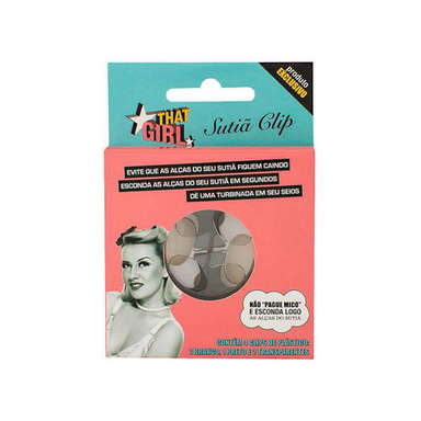 Imagem do produto Sutiã Clip That Girl Com 4 Clips 1 Branco, 1 Preto E 2 Transparentes