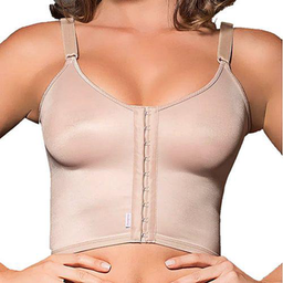 Imagem do produto Sutiã Longo Póscirúrgico Com Abertura Frontal Cinta Moderna 305 Chocolate Tam 48